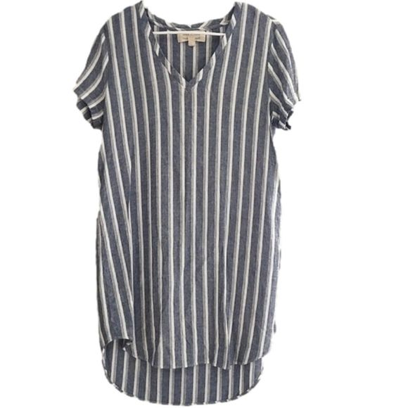 Anthropologie Dresses & Skirts - Anthropologie Cloth & Stone Striped Linen Blend Size Medium